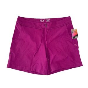 Mountain Hardwear YUMA Shorts Women's 12 Raspberry 7" Stretch Outdoor Hiking NEW